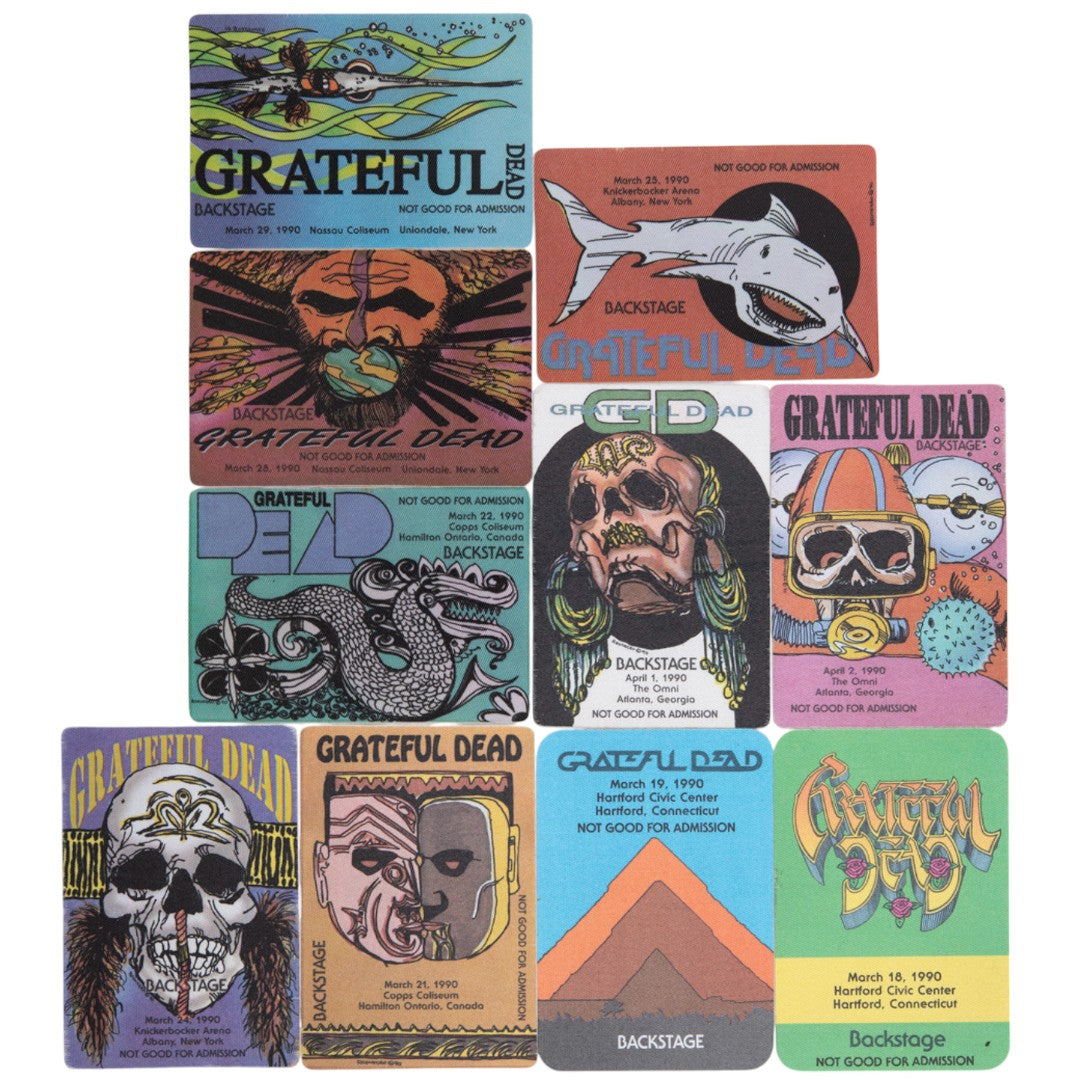 Grateful Dead Backstage Passes (3/18/1990 - 4/02/1990) from Robbie Taylor