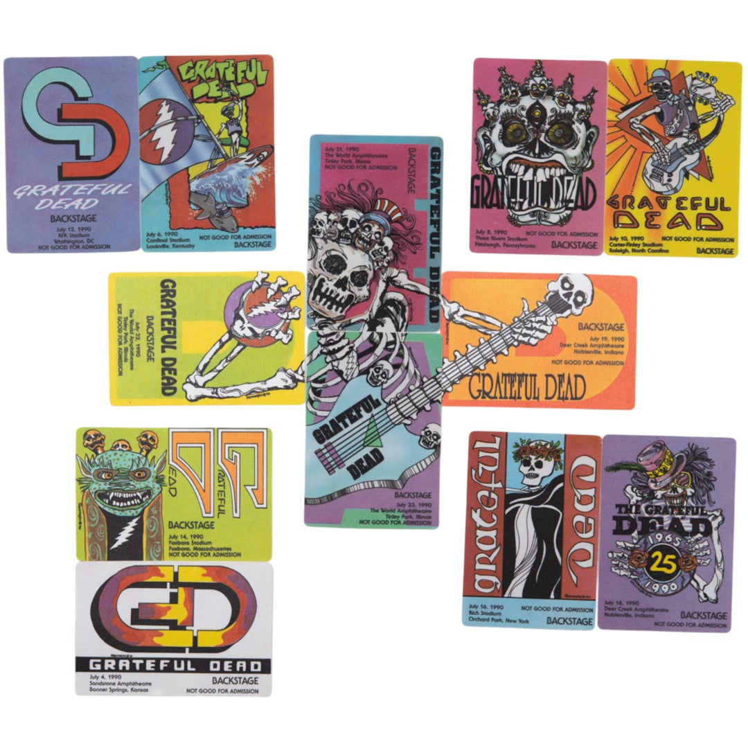 Grateful Dead Backstage Passes (7/04/1990 - 7/23/1990) from Robbie Taylor