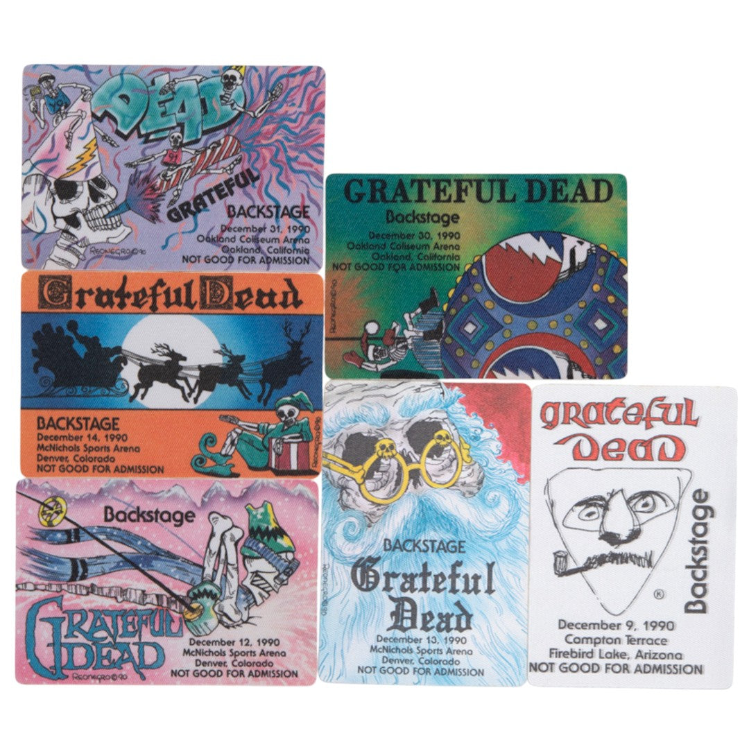 Grateful Dead Backstage Passes (12/09/1990 - 12/31/1990) from Robbie Taylor