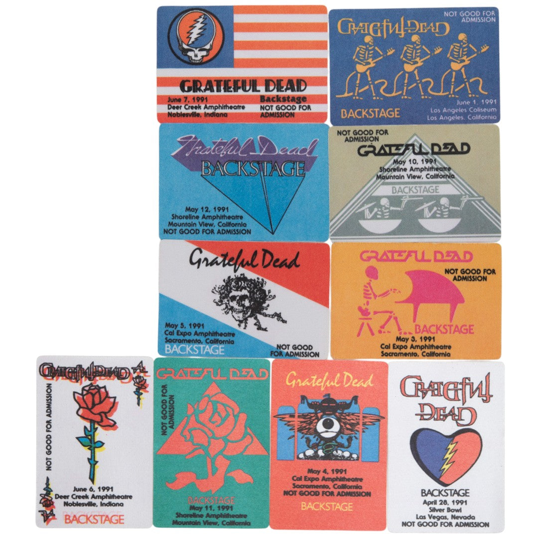 Grateful Dead Backstage Passes (4/28/1991 - 6/07/1991) from Robbie Taylor