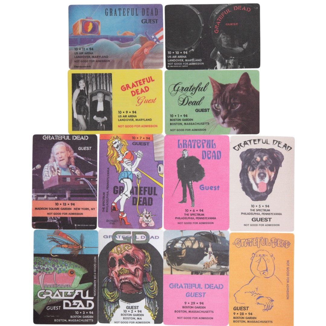 Grateful Dead Backstage Passes (9/28/1994 - 10/13/1994) from Robbie Taylor