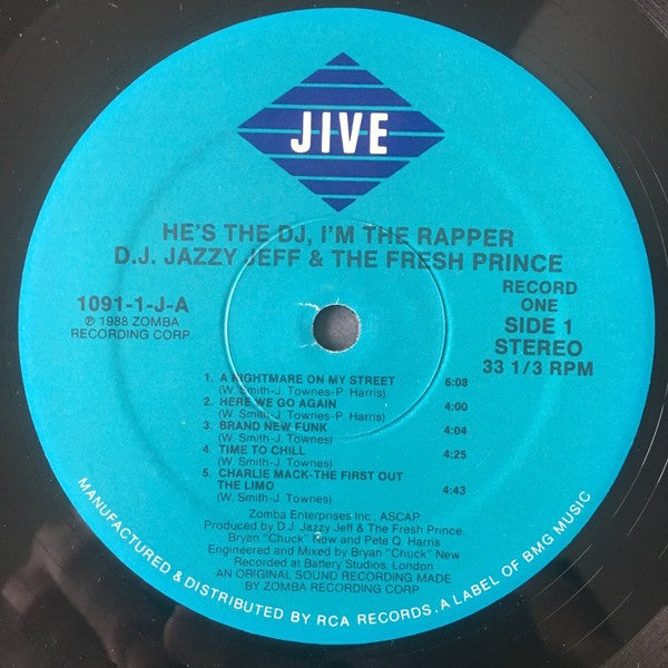 D.J. Jazzy Jeff & The Fresh Prince – He's The DJ, I'm The Rapper (2-LP Vinyl)