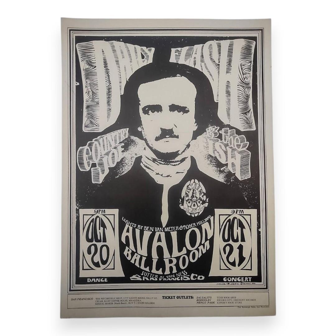 Daily Flash, Country Joe & The Fish – The Avalon Ballroom, San Francisco (Oct 20–21, 1966) by Stanley Mouse & Alton Kelley