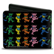 Dancing Bears Bi-Fold Wallet | Black