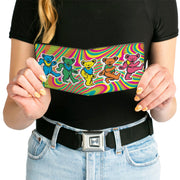 Dancing Bears Bi-Fold Wallet | Multi-Color Tie Dye Swirl