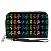 Dancing Bears Zipper Wallet | Black