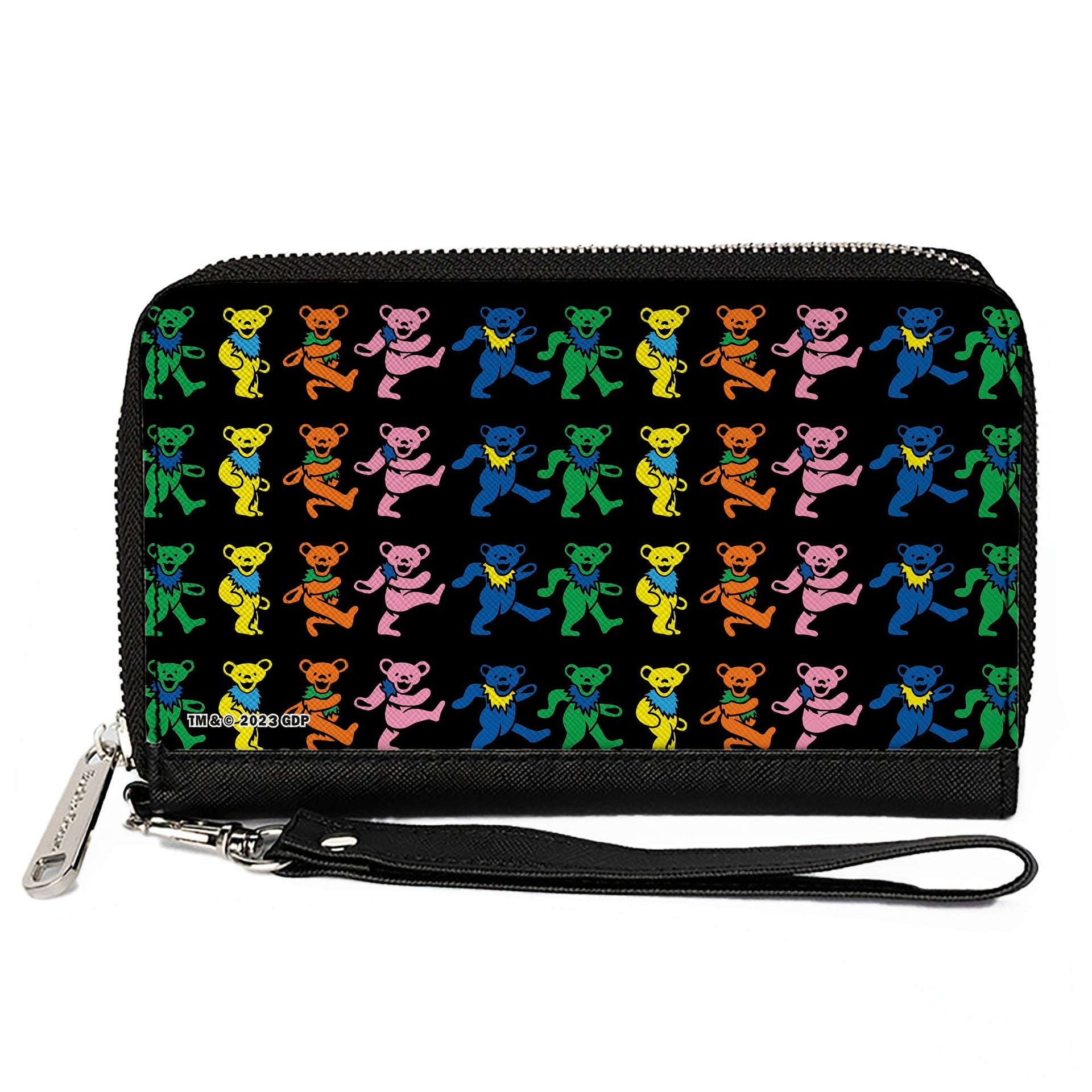 Dancing Bears Zipper Wallet | Black