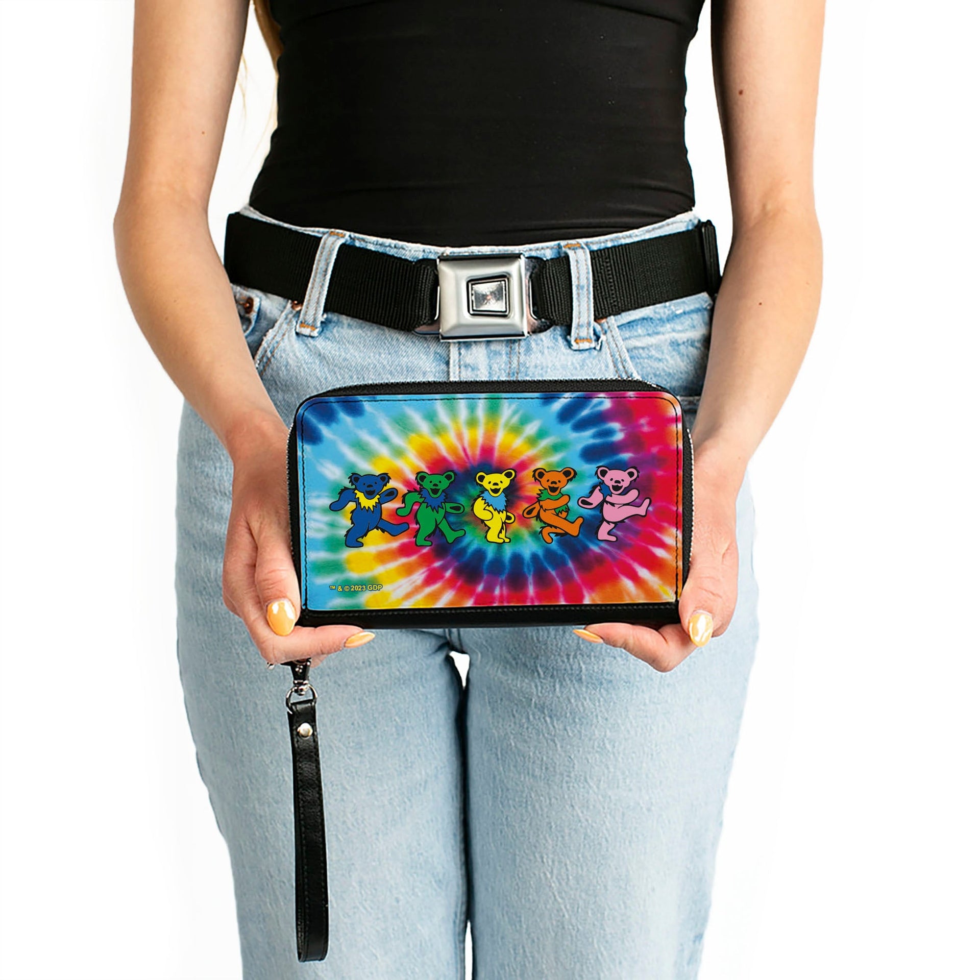 Dancing Bears Zipper Wallet | Tie Dye