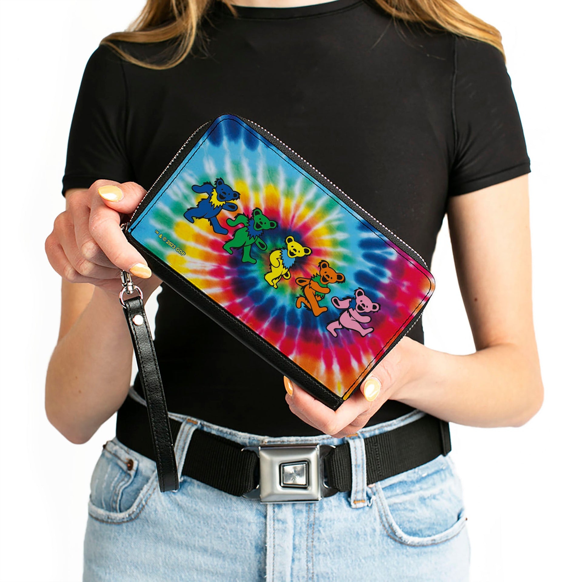 Dancing Bears Zipper Wallet | Tie Dye