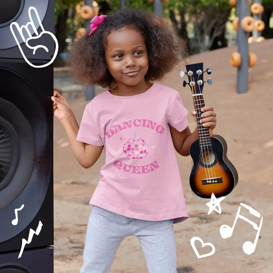 Dancing Queen Toddler T-Shirt by The Rock and Roll Playhouse - Front