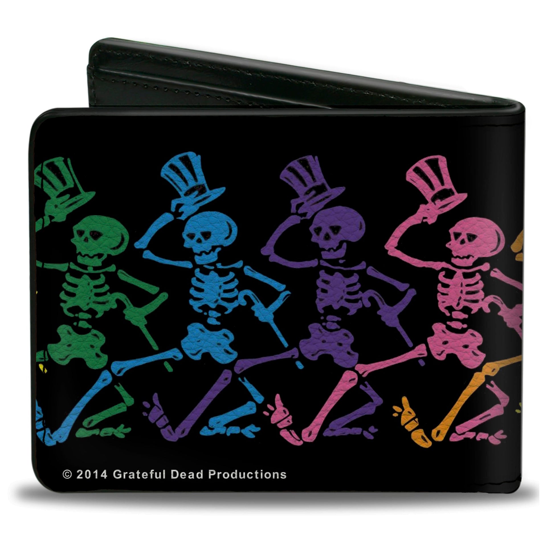 Dancing Skeletons Bi-Fold Wallet | Black