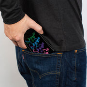 Dancing Skeletons Bi-Fold Wallet | Black