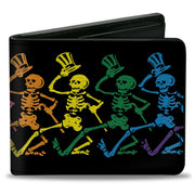 Dancing Skeletons Bi-Fold Wallet | Black