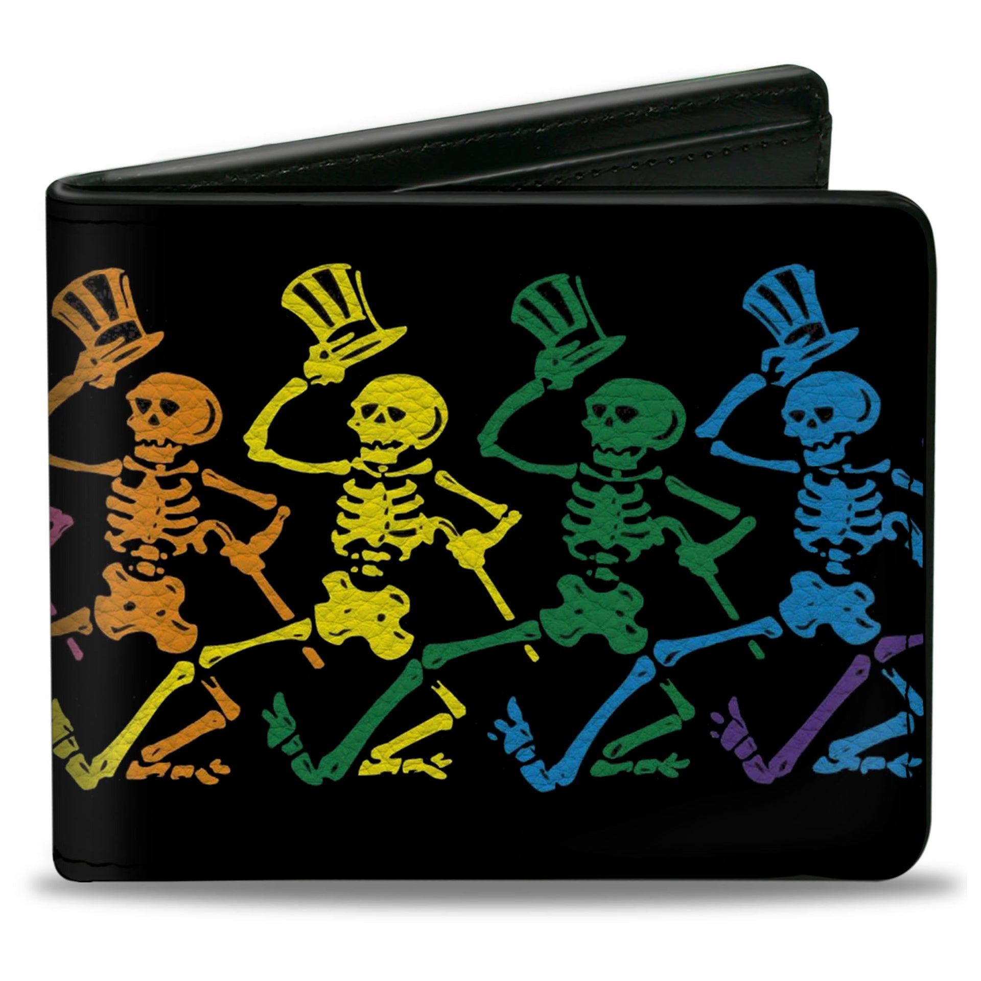 Dancing Skeletons Bi-Fold Wallet | Black