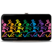 Dancing Skeletons Hinged Wallet | Black