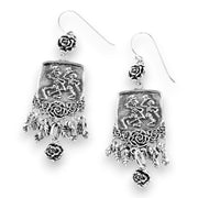 Grateful Dead Dancing Skeletons Sterling Silver Drop Earring