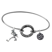 Dancing Skeletons Tension Sterling Silver Bracelet