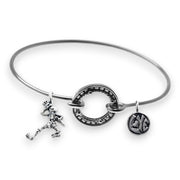 Grateful Dead Dancing Skeletons Tension Sterling Silver Bracelet