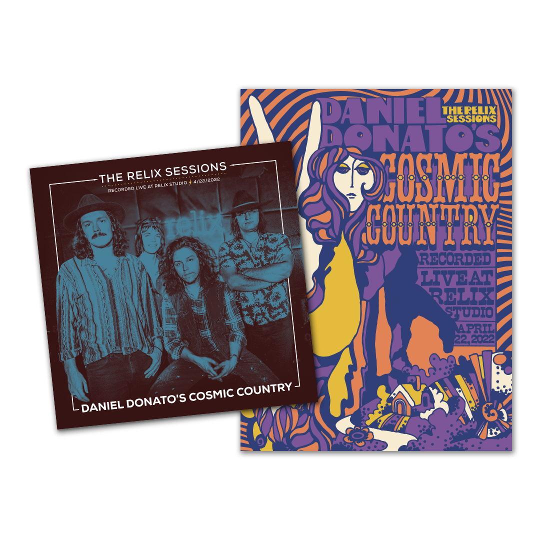 Daniel Donato's Cosmic Country - The Relix Session (Limited Edition 2-LP Cosmic Tie-Dye Vinyl + Purple Poster Bundle)