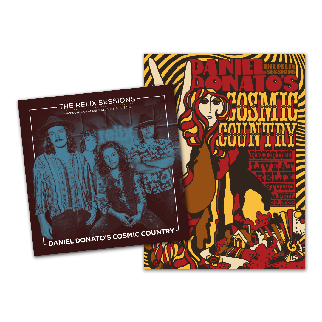 Daniel Donato's Cosmic Country - The Relix Session (Limited Edition 2-LP Cosmic Tie-Dye Vinyl + Red Poster Bundle)