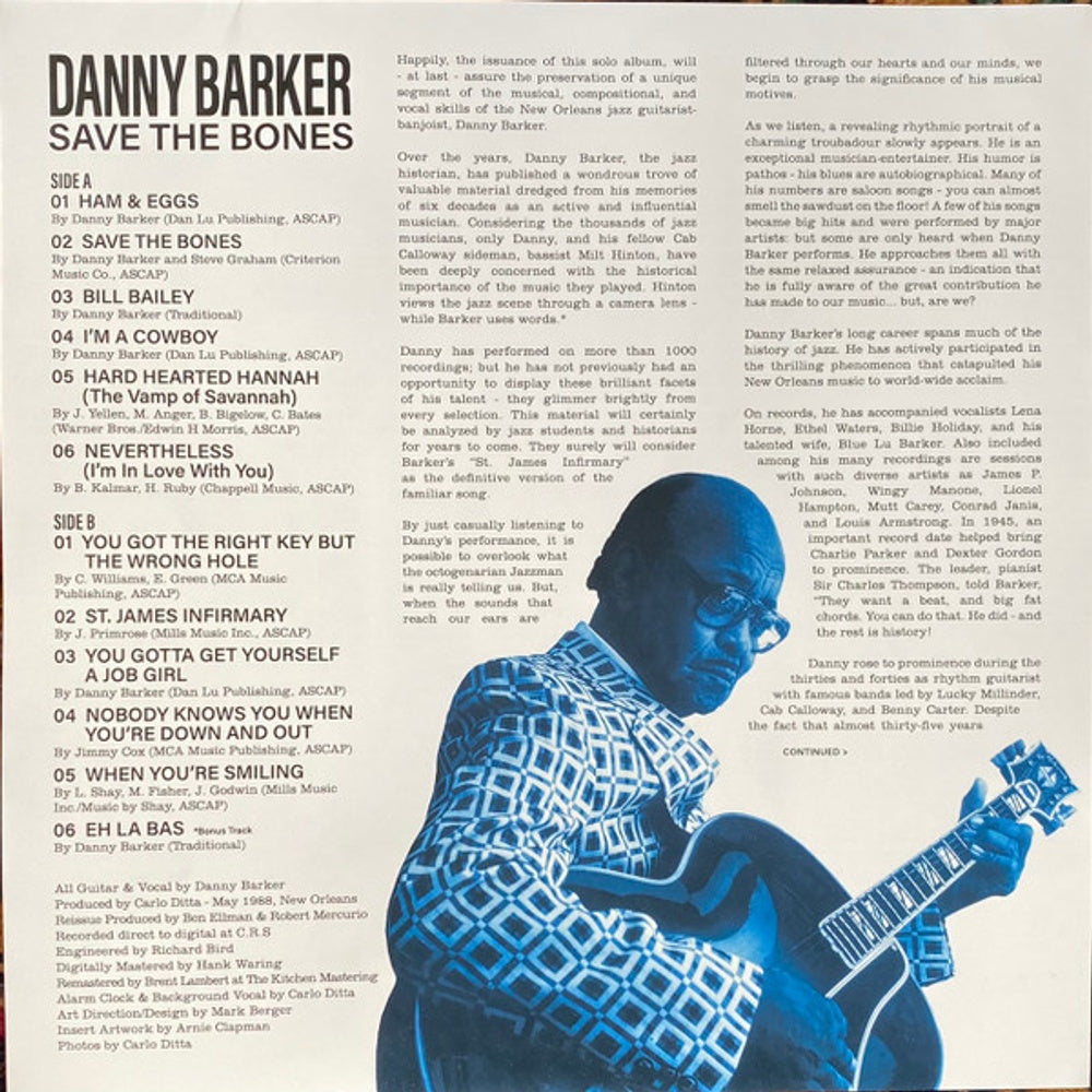 Danny Barker – Save The Bones (LP Vinyl)