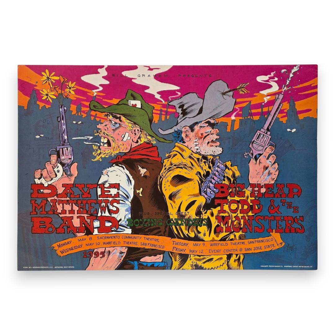 Dave Matthews Band, Big Head Todd & The Monsters, Boxing Gandhis – Sacramento, San Francisco & San Jose (May 8–10, 12, 1995) by Kent Myers