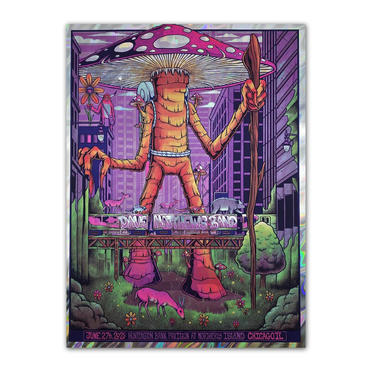 Dave Matthews - Chicago, IL 2025 Lava Foil Poster by Mazza