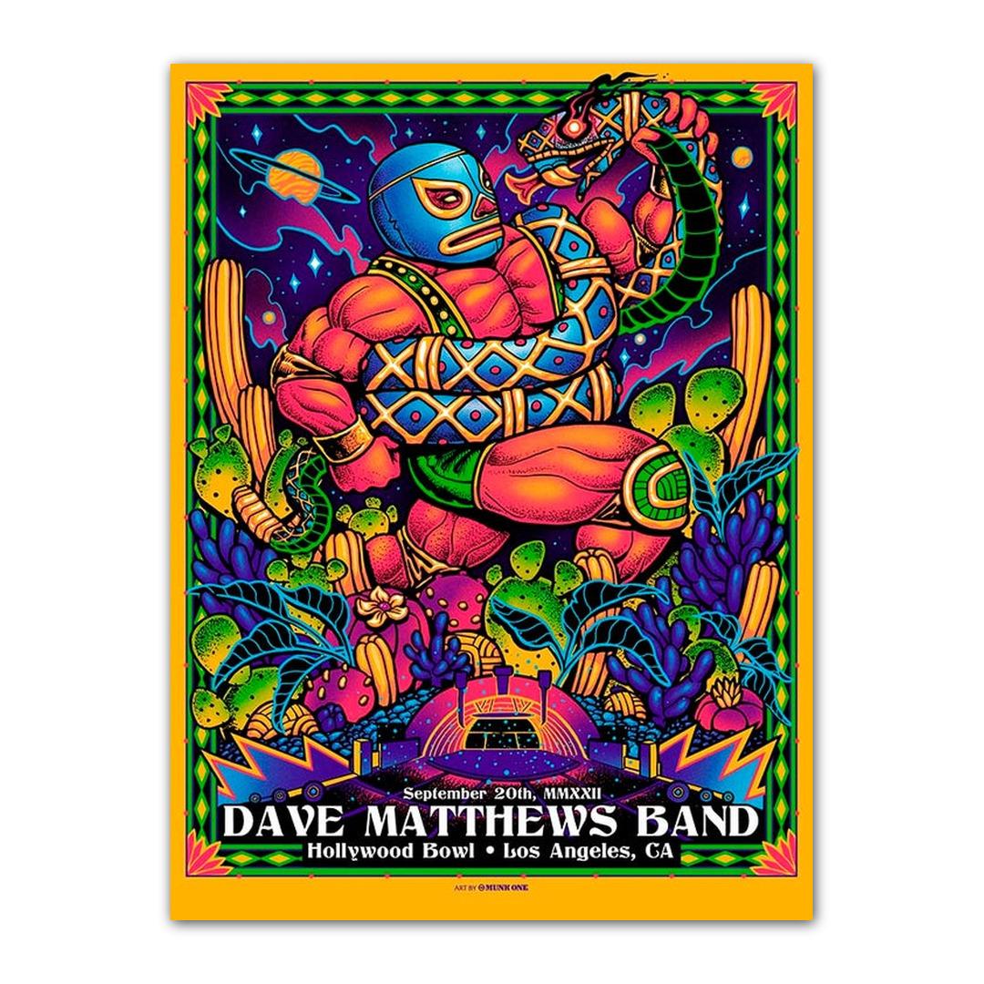 Dave Matthews - Hollywood Bowl 2022 Poster by Munk One