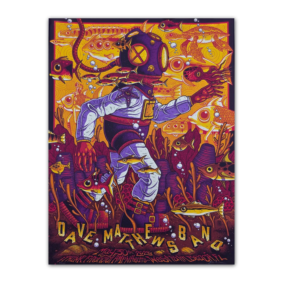 Dave Matthews - West Palm Beach 2026 Poster by Mazza