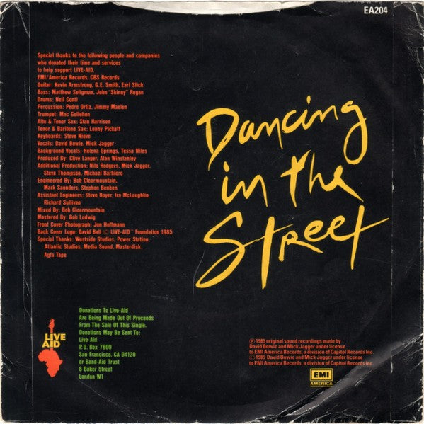 David Bowie / Mick Jagger – Dancing In The Street (White LP Vinyl)