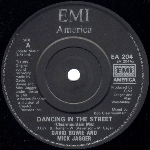 David Bowie / Mick Jagger – Dancing In The Street (White LP Vinyl)