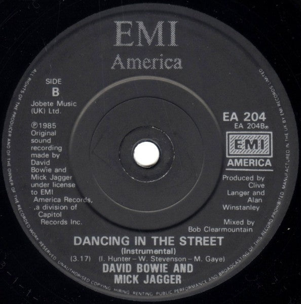David Bowie / Mick Jagger – Dancing In The Street (White LP Vinyl)
