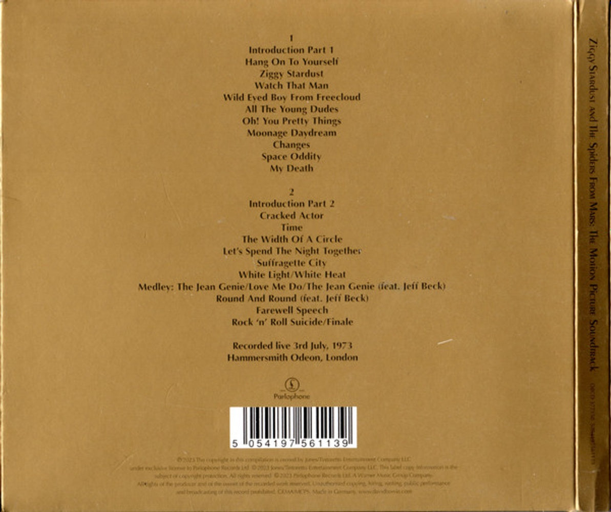 David Bowie – Ziggy Stardust and The Spiders From Mars: The Motion Picture Soundtrack (2-CD)