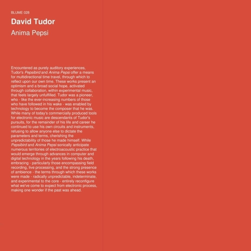 David Tudor – Anima Pepsi (LP Vinyl)