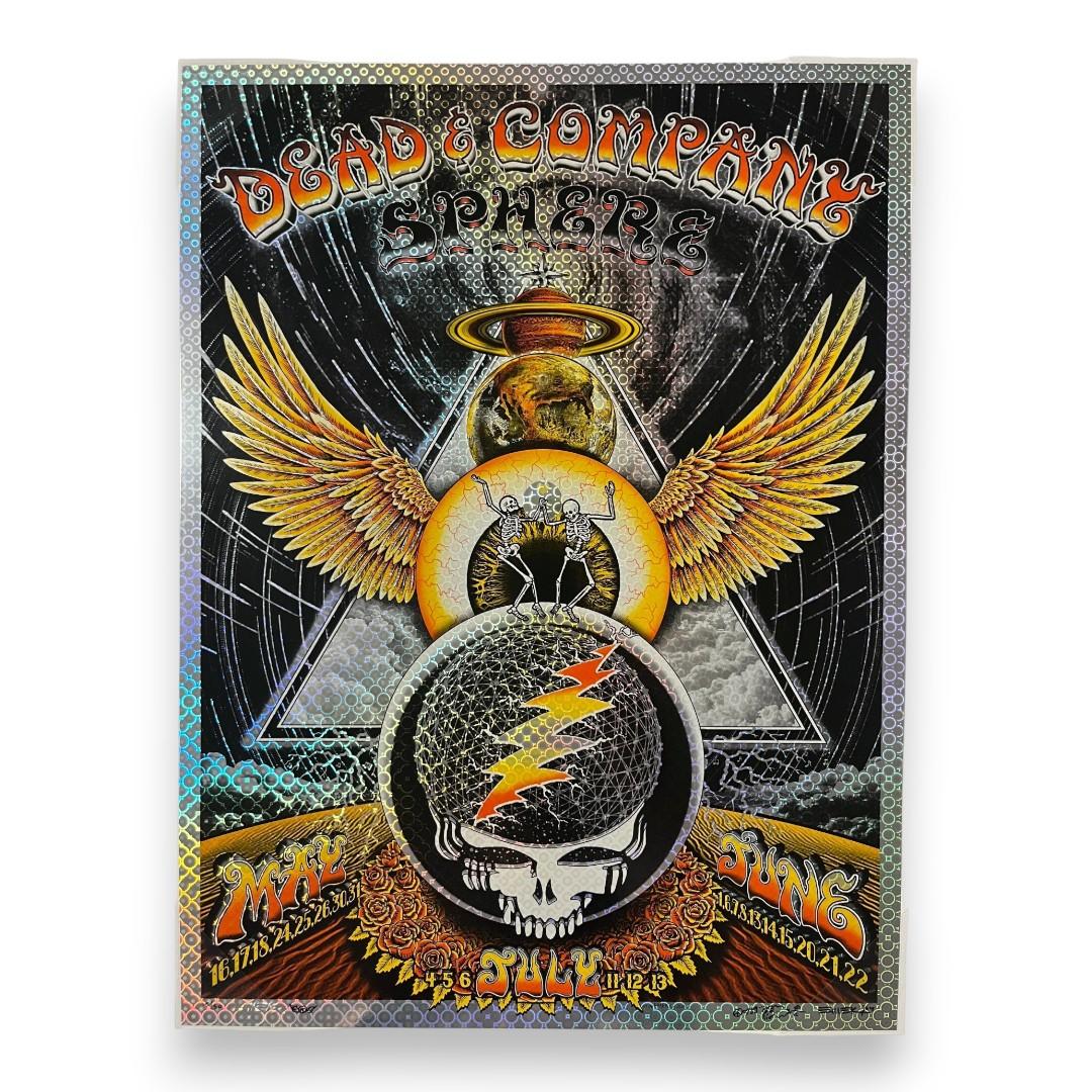 Dead & Company – The Sphere, Las Vegas (May 16–Jul 13, 2024) by EMEK (Circle Foil Variant)