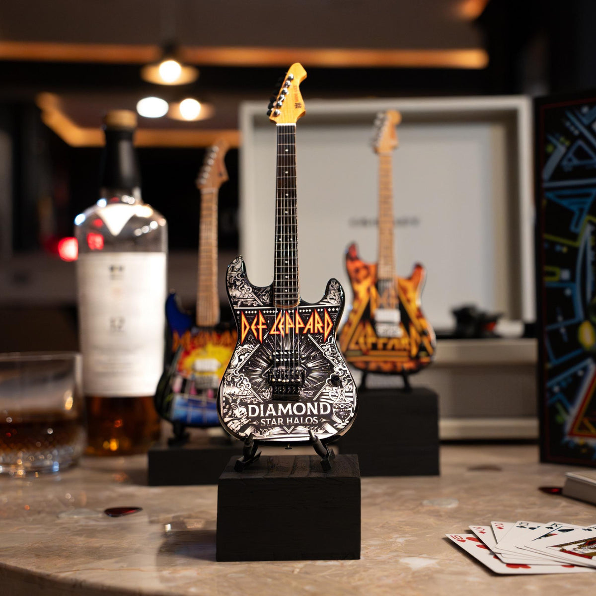 Def Leppard "Diamond" Mini Guitar