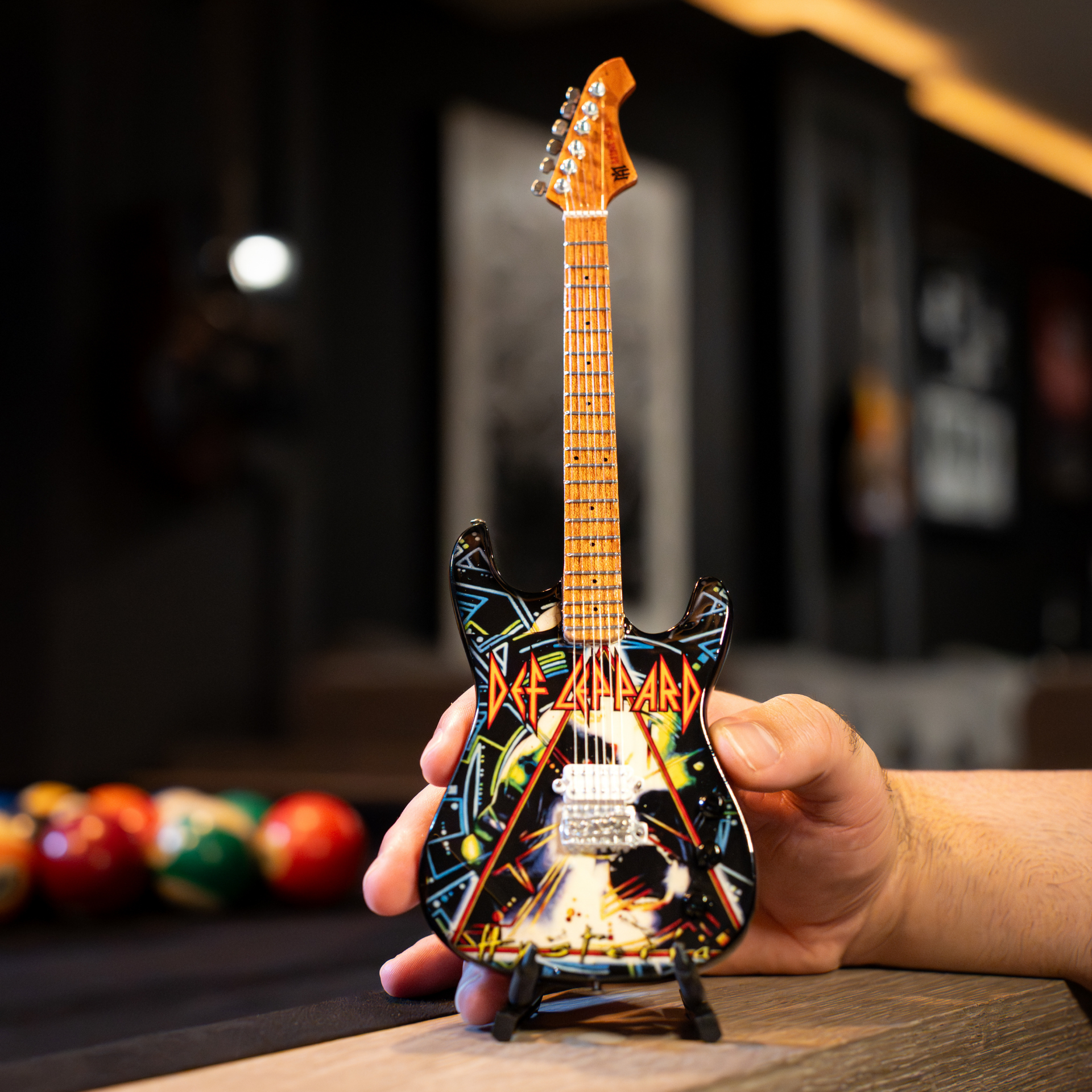 Def Leppard "Hysteria" Mini Guitar