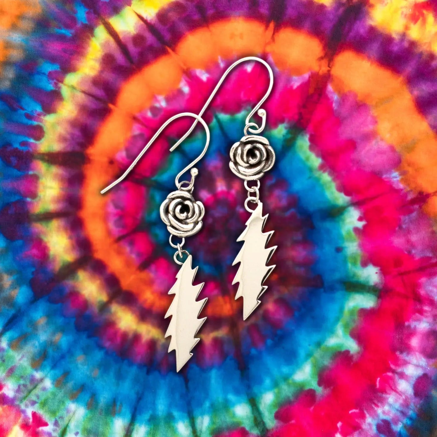 Grateful Dead Delilah Jones Earrings | Silver Hiouchi Jewels / Rose & Bolt Grateful Dead Jewelry Earrings {{Shop name}}