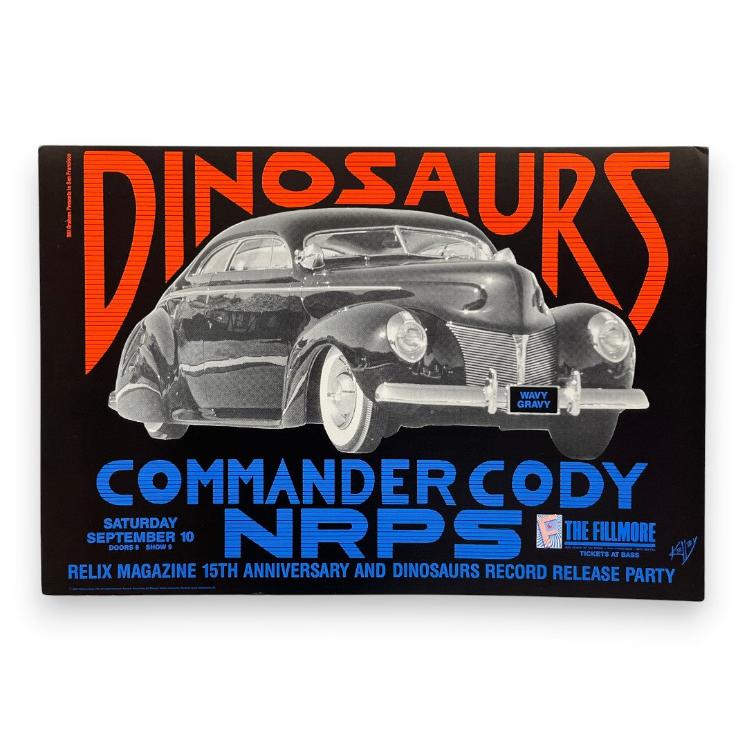 Dinosaurs – The Fillmore, San Francisco (Sep 10, 1988) by Alton Kelley (Signed)