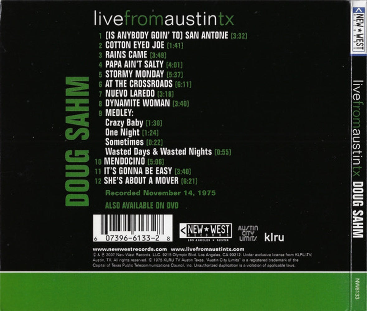 Doug Sahm – Live From Austin, TX (CD)