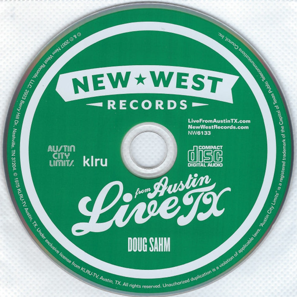 Doug Sahm – Live From Austin, TX (CD)