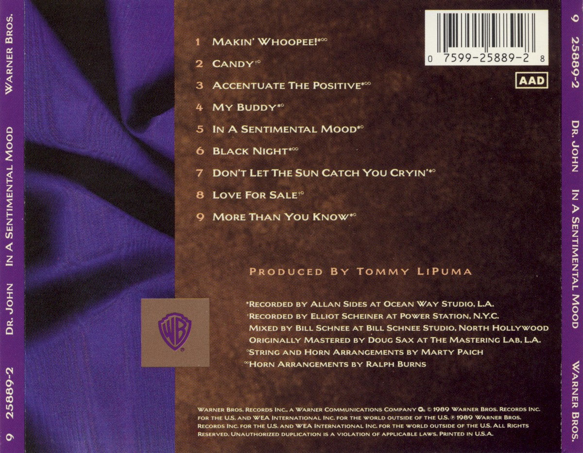 Dr. John – In a Sentimental Mood (CD)