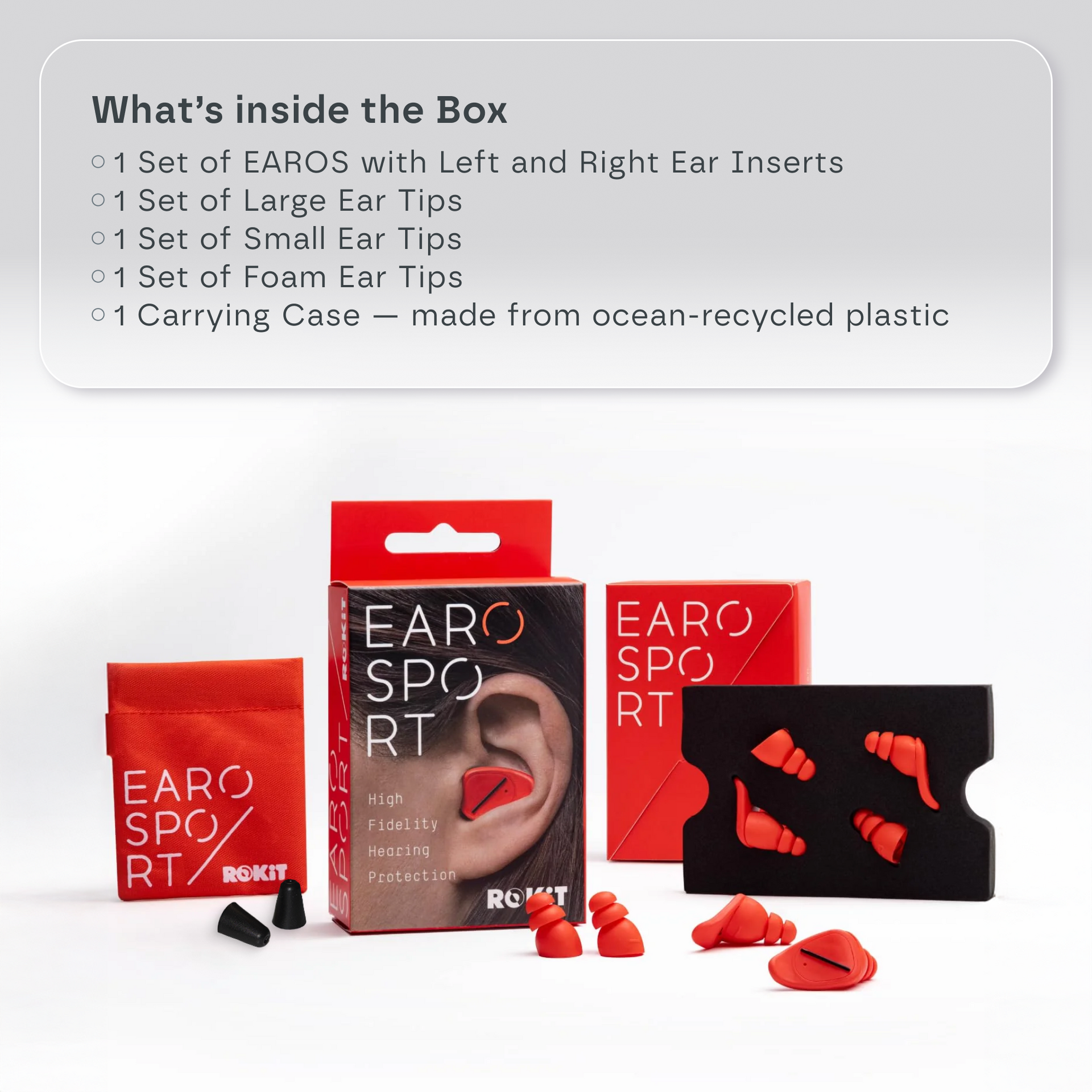EAROS Sport – Hi-Fidelity Audio Filters (20db)