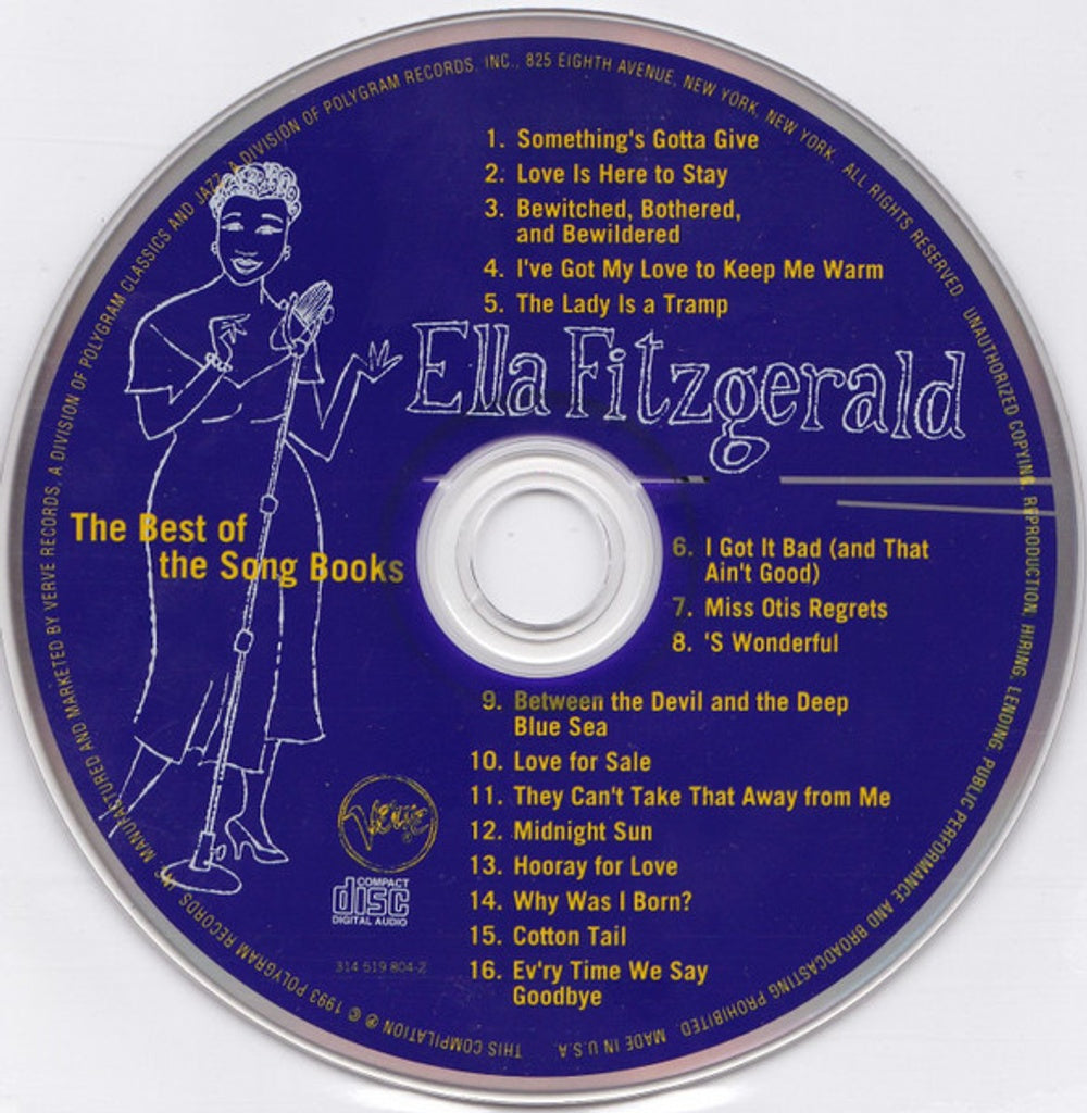 Ella Fitzgerald – Best of Song Book Sessions (CD)