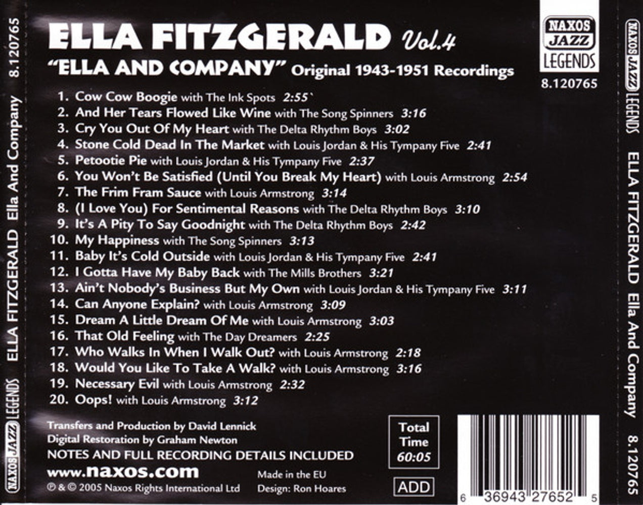 Ella Fitzgerald – Ella & Company, Vol. 4 (CD)