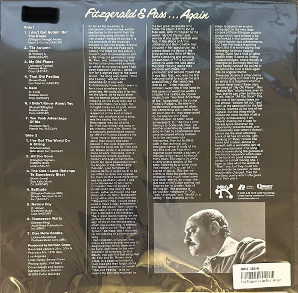 Ella Fitzgerald – Fitzgerald & Pass...Again (LP Vinyl)