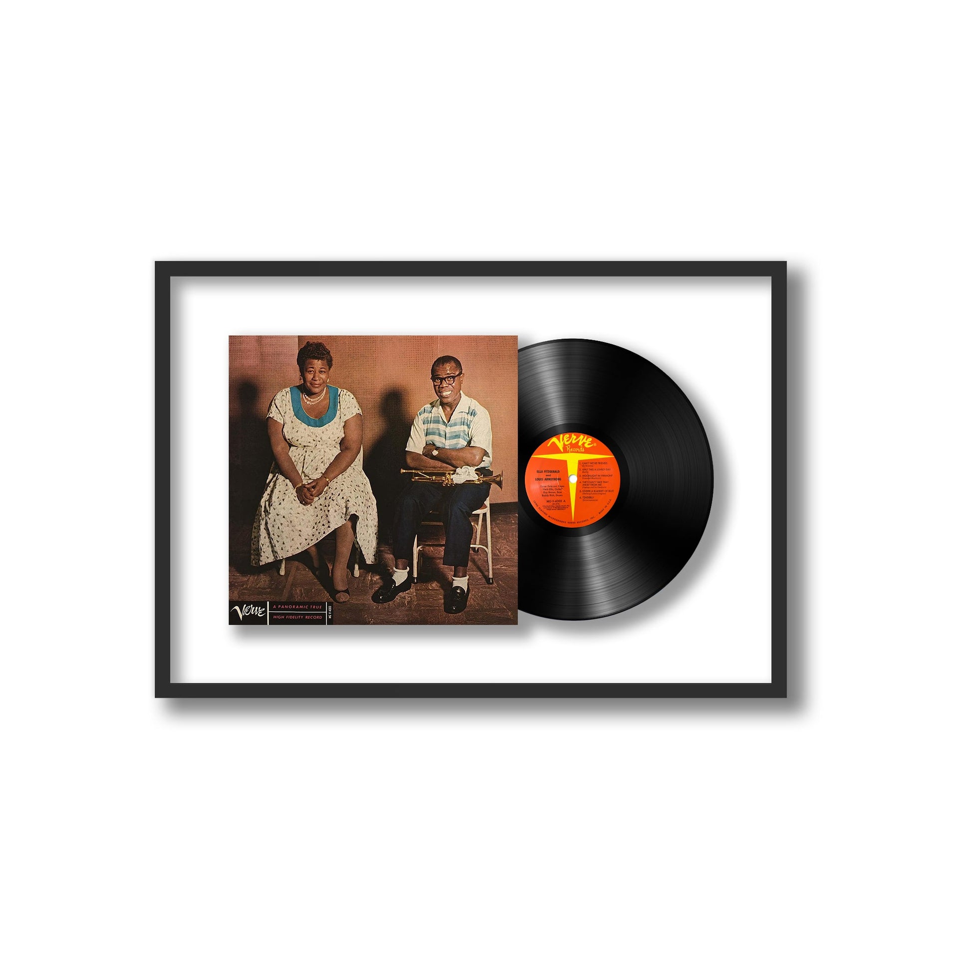 Ella Fitzgerald & Louis Armstrong - Ella & Louis (Framed Vinyl)