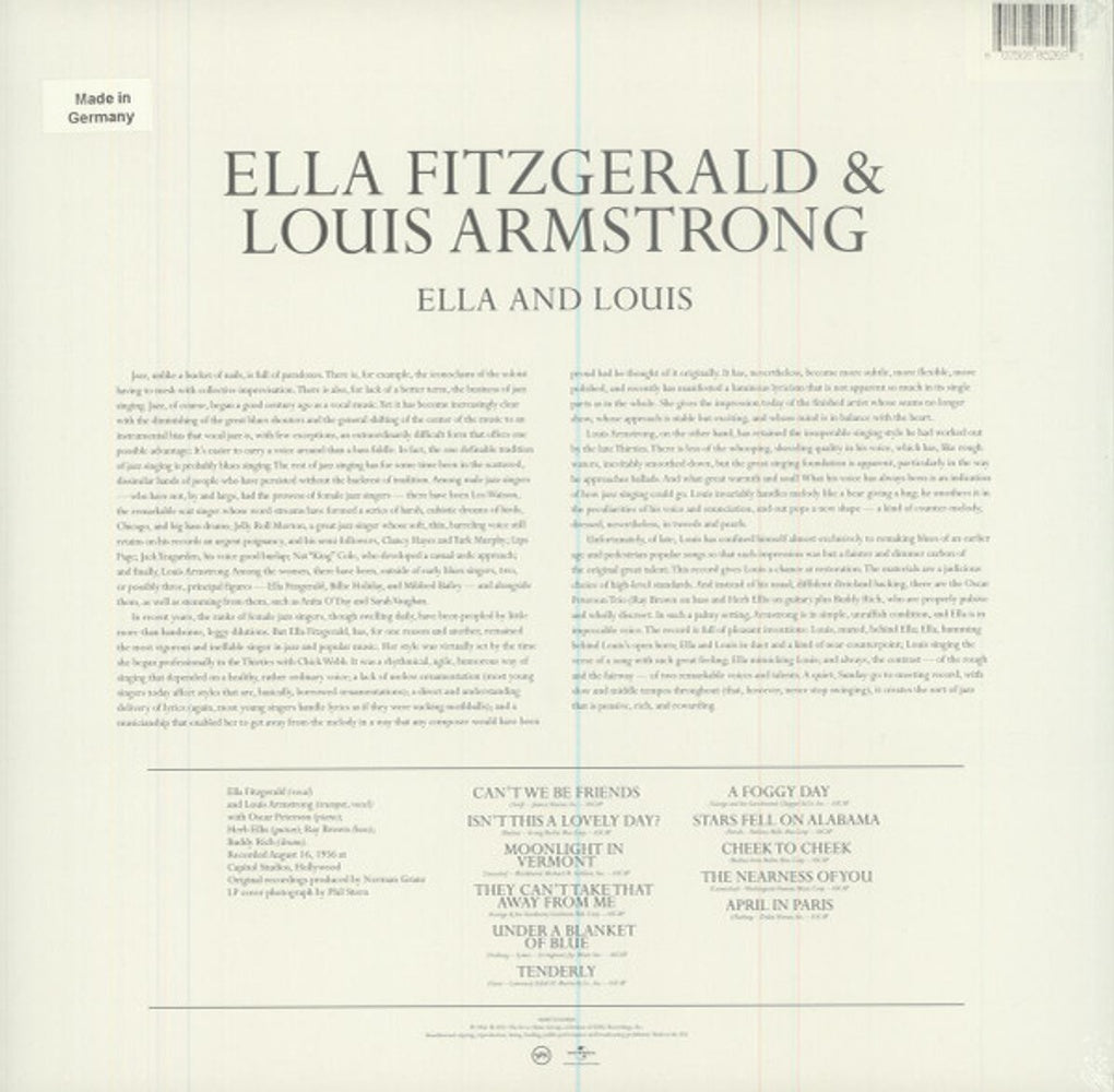Ella Fitzgerald & Louis Armstrong – Ella & Louis (LP Vinyl)