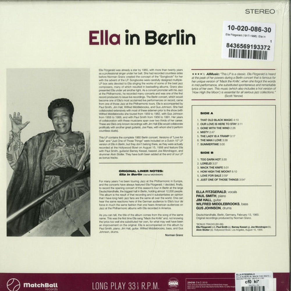 Ella Fitzgerald – Mack The Knife: Ella In Berlin (LP Vinyl)