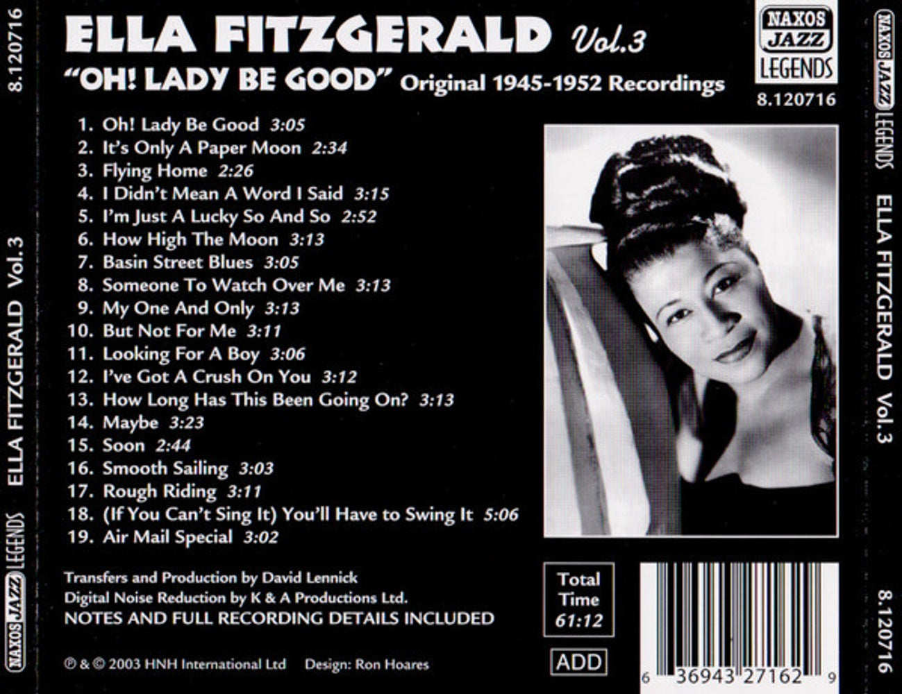 Ella Fitzgerald – Oh! Lady Be Good, Volume 3 (CD)
